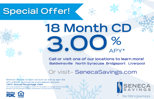 seneca savings special cd offer