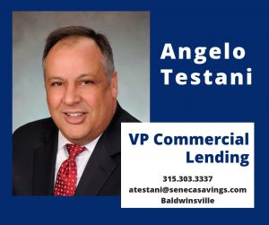 Angelo Testani vp business loans at seneca savings bank