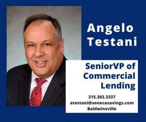 Angelo Testani vp business loans at seneca savings bank