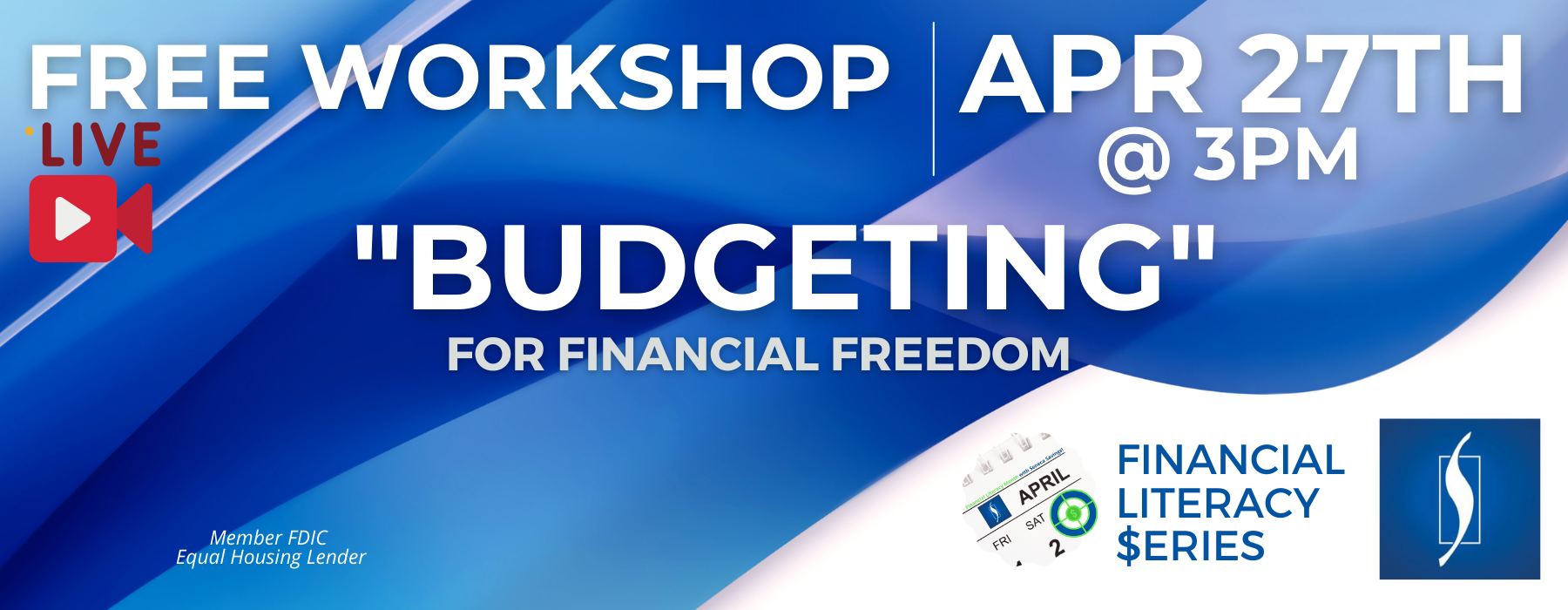 budgeting workshop seneca savings financial literacy month