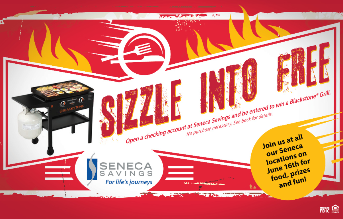sizzle summer event giveaway seneca savings